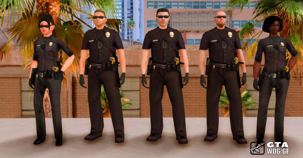 [Mods] Police Skin Pack | პოლიციის სკინების ნაკრები